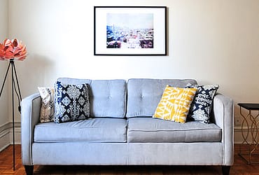 Blue Fabrics Loveseat Sofa for Sale
